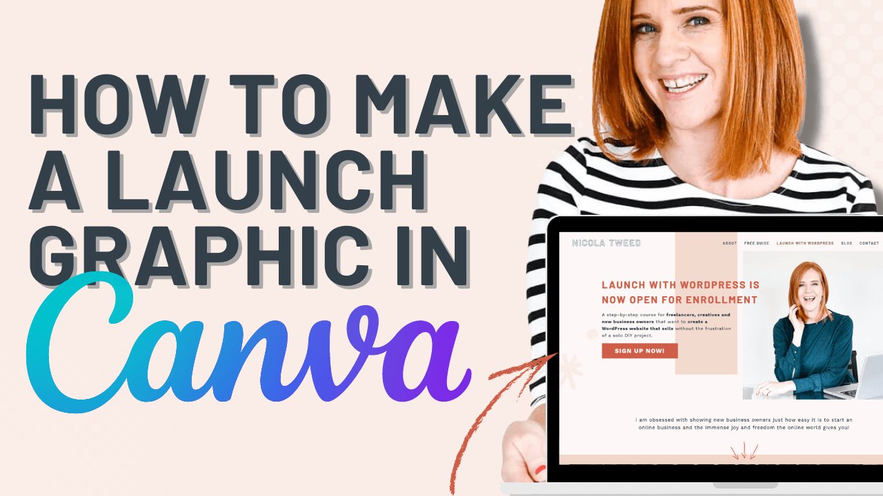 How to create a LAUNCH GRAPHIC in CANVA